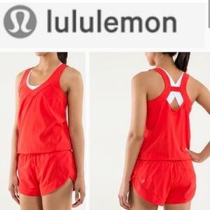 Lululemon Speedy Runsie in Red Romper